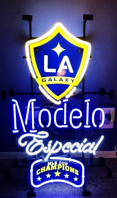 Los Angeles Galaxy Modelo MLS Sports Neon Sign
